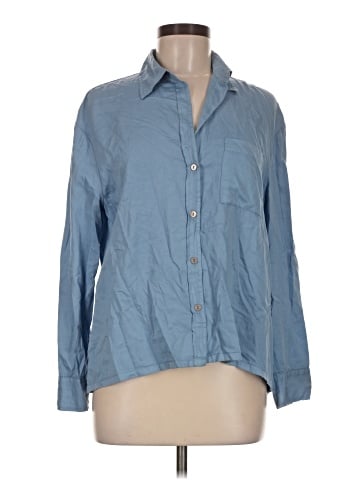 Enza Costa Long Sleeve Button-Down Shirt (view 1)