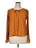 Meraki 100% Polyester Orange Long Sleeve Blouse Size XL - photo 1