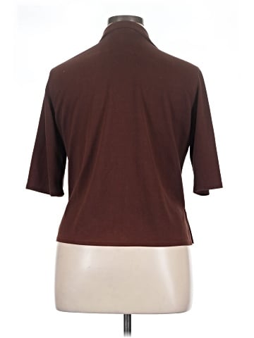 Kathy Ireland 3/4 Sleeve Button-Down Shirt (view 2)