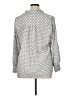 NY Collection Print Gray Long Sleeve Blouse Size XL - photo 2