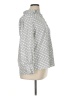 NY Collection Print Gray Long Sleeve Blouse Size XL - photo 4