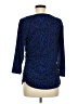 Peter Nygard Blue 3/4 Sleeve Top Size M - photo 2