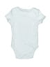 Le Top Solid Blue Short Sleeve Onesie Size 0-3 mo - photo 2