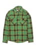DIXXON 100% Polyester Plaid Green Long Sleeve Button-Down Shirt Size S (kids) - photo 1