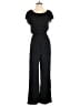 Charles Henry Solid Black Jumpsuit Size S - photo 1