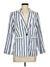 Halogen Stripes White Blazer Size M (petite) - photo 1