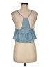 Tibi 100% Lyocell Blue Tank Top Size 6 - photo 2
