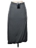 Naf Naf 100% Viscose Solid Gray Silver Formal Skirt Size S - photo 2