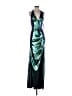 Alyce Metallic Green Cocktail Dress Size 4 - photo 1