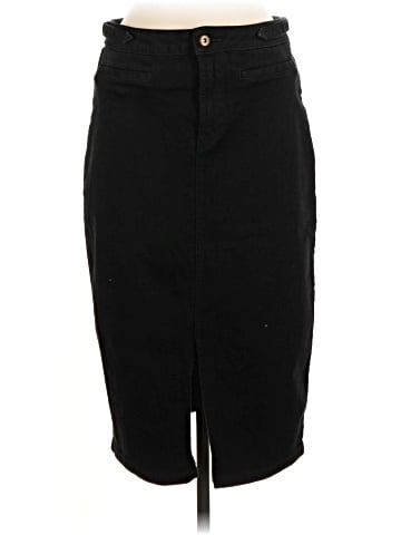 Pilcro and the Letterpress Denim Skirt (view 1)