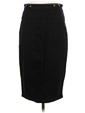 Pilcro and the Letterpress Denim Skirt (view 2)