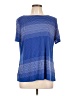 Liz Claiborne Blue Short Sleeve Top Size L - photo 1