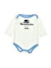 Hb 100% Cotton Ivory Long Sleeve Onesie Size 3-6 mo - photo 1