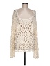 Coco + Carmen 100% Cotton Ivory Cardigan Size L - photo 1