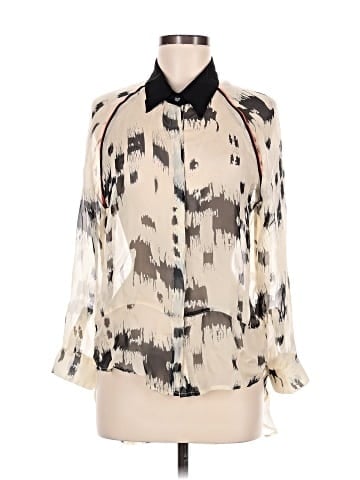 Line & Dot Long Sleeve Blouse (view 1)