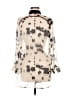 Line & Dot 100% Polyester Animal Print Ivory Long Sleeve Blouse Size M - photo 2