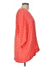 Chaus 100% Polyester Orange 3/4 Sleeve Blouse Size L - photo 4