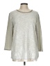 Tempted Metallic Silver Gray Pullover Sweater Size L - photo 1