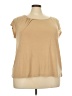Lane Bryant Tan Short Sleeve Top Size 22 - 24 Plus - photo 1