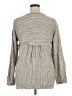 B.l.e.u. Stripes Gray Long Sleeve Blouse Size XL - photo 2