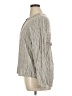 B.l.e.u. Stripes Gray Long Sleeve Blouse Size XL - photo 5