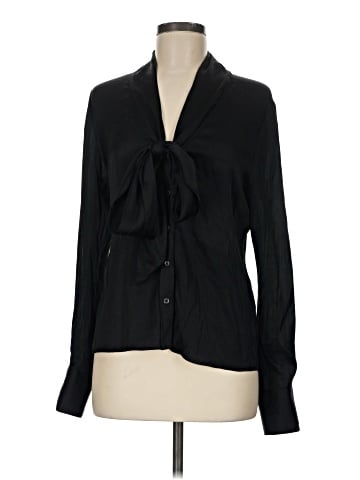 Rachel Zoe Long Sleeve Silk Top (view 1)