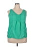 Merona 100% Polyester Green Sleeveless Blouse Size XXL - photo 1