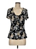 Claudia Richard Black Short Sleeve Top Size M - photo 1