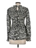 THML 100% Polyester Black Long Sleeve Blouse Size XS - photo 2