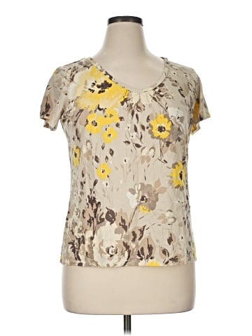 St. John's Bay Short Sleeve Blouse (view 1)