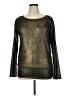 Renee C. Metallic Gold Sweatshirt Size XL - photo 1