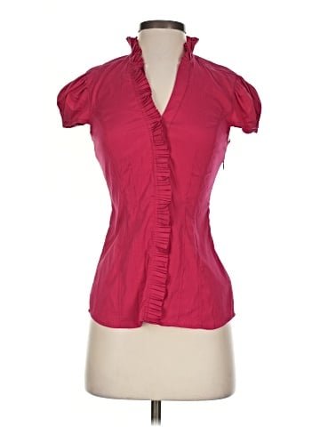 Express Design Studio Short Sleeve Blouse (view 1)