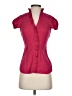 Express Design Studio Burgundy Short Sleeve Blouse Size XS - photo 1