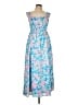 Grace Karin Paisley Blue Casual Dress Size L - photo 1