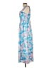 Grace Karin Paisley Blue Casual Dress Size L - photo 5