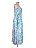 Grace Karin Paisley Blue Casual Dress Size L - photo 4