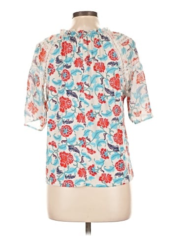 Always Indigo Short Sleeve Blouse (view 2)
