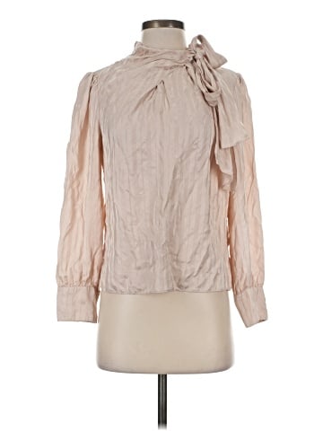 Rebecca Taylor Long Sleeve Silk Top (view 1)