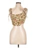 Shein 100% Polyester Tan Sleeveless Blouse Size L - photo 1