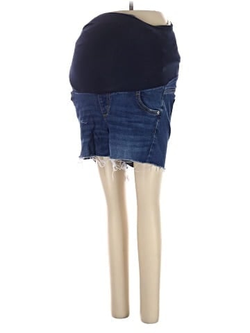 Indigo Blue Denim Shorts (view 2)
