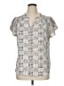 41Hawthorn Silver Short Sleeve Blouse Size XL - photo 1