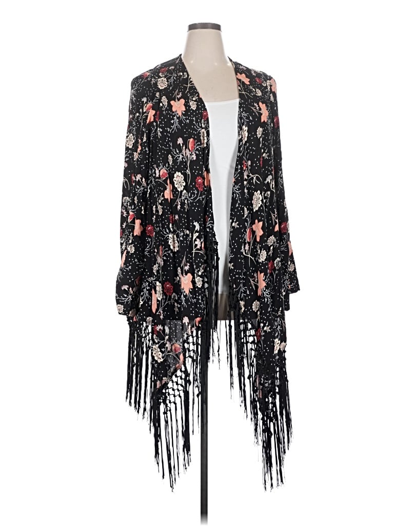 Pre-owned Torrid Kimono In Black