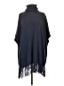Neiman Marcus 100% Cashmere Blue Poncho Size S - photo 1