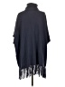 Neiman Marcus 100% Cashmere Blue Poncho Size S - photo 2