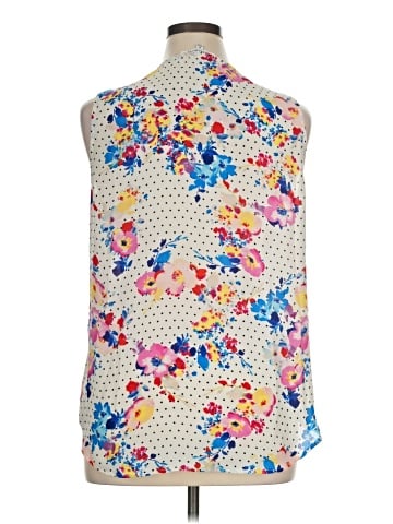 Rose + Olive Sleeveless Blouse (view 2)