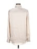 Babaton Metallic Ivory Long Sleeve Blouse Size M - photo 2
