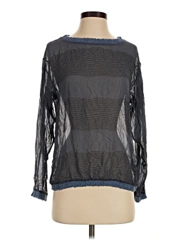 Lilith Long Sleeve Silk Top (view 1)