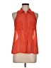 Decree 100% Polyester Orange Sleeveless Blouse Size M - photo 1