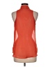 Decree 100% Polyester Orange Sleeveless Blouse Size M - photo 2
