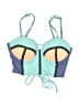 Maaji Color Block Blue Swimsuit Top Size S - photo 1